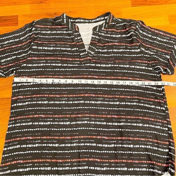 🍋 Women’s Split Neck Top No Brand Size XL - Picture 2 of 7